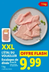 L'Étal du Volailler Escalopes de dinde XXL
