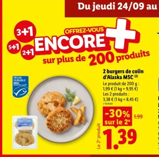 2 burgers de colin d'Alaska MSC