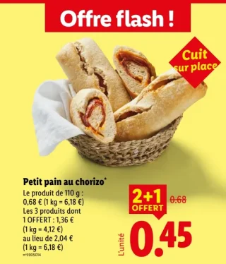 Petit pain au chorizo