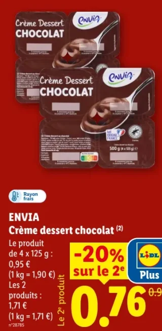 Envia Crème dessert chocolat