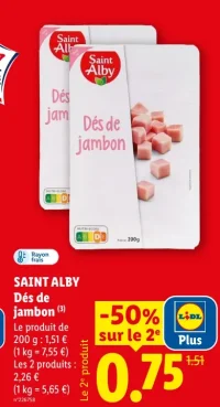 Saint Alby Dés de jambon