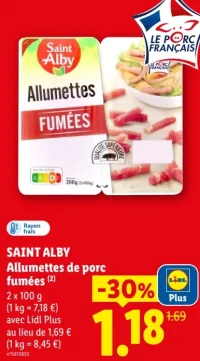 Saint Alby Allumettes de porc fumées