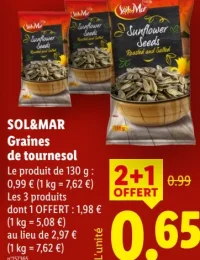 SOL&MAR Graines de tournesol