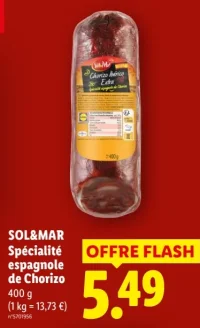SOL&MAR Spécialité espagnole de Chorizo