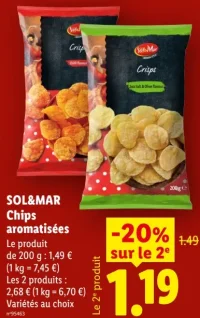 SOL&MAR Chips aromatisées