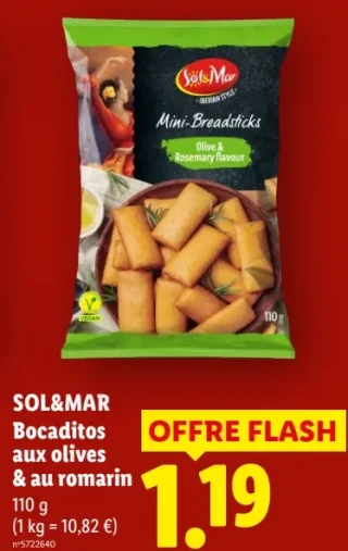 SOL&MAR Bocaditos aux olives & au romarin