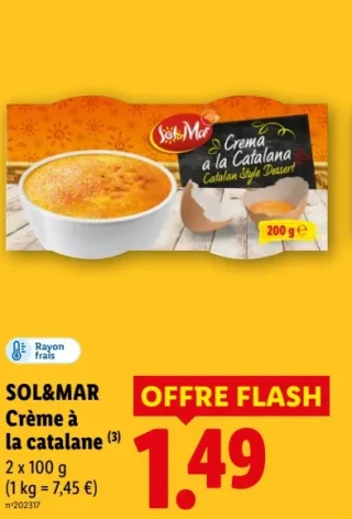 SOL&MAR Crème à la catalane