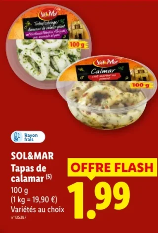 SOL&MAR Tapas de calamar