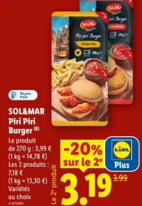 SOL&MAR Piri Piri Burger