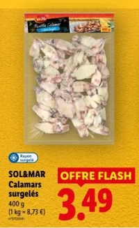 SOL&MAR Calamars surgelés