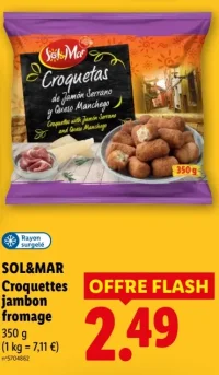 SOL&MAR Croquettes jambon fromage