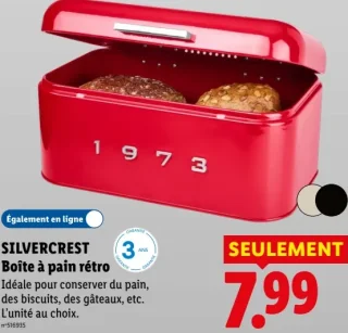 Silvercrest Boîte à pain rétro