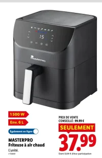 MASTERPRO Friteuse à air chaud