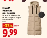 ESMARA Doudoune sans manches