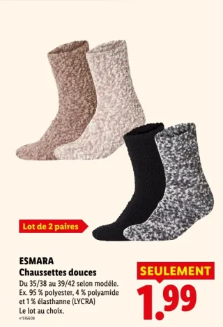 ESMARA Chaussettes douces