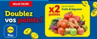 Points Lidl Plus doublés sur le rayon fruits & légumes