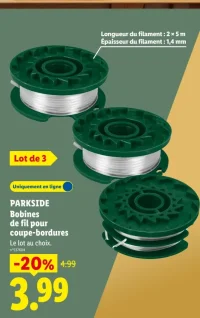 PARKSIDE Bobines de fil pour coupe-bordures