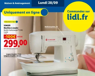 SINGER Machine à coudre Modèle Featherweight™ C240