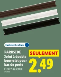 PARKSIDE Joint à double bourrelet pour bas de porte