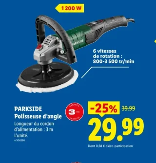 PARKSIDE Polisseuse d'angle
