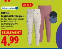 Leggings thermiques LUPILU