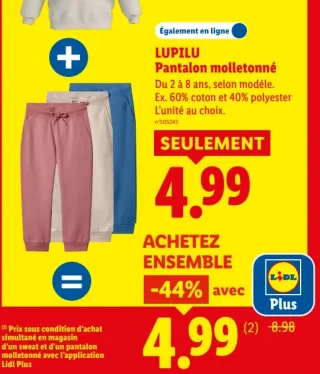 Pantalon molletonné LUPILU