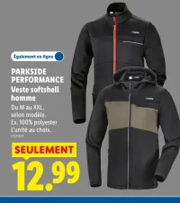 PARKSIDE PERFORMANCE Veste softshell homme