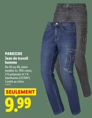PARKSIDE Jean de travail homme