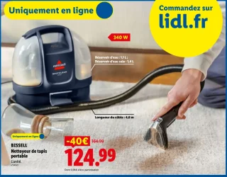 BISSELL Nettoyeur de tapis portable Spotclean Mini