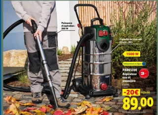 PARKSIDE Aspirateur eau et poussière 40 L