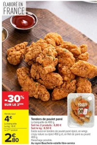 Tenders de poulet pané