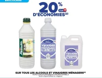 -20% sur tous les alcools et vinaigres ménagers Mieuxa / Phebus
