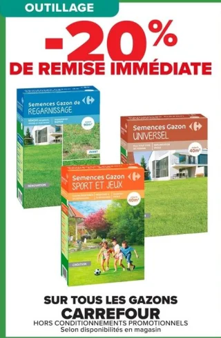 SUR TOUS LES GAZONS CARREFOUR