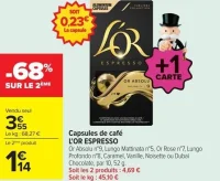 Capsules de café L'OR ESPRESSO