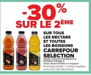 Nectars et boissons Carrefour Selection