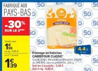 Fromage en tranches CARREFOUR CLASSIC'