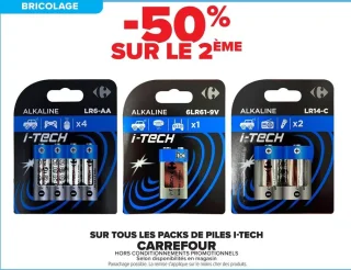 Piles i-Tech Carrefour