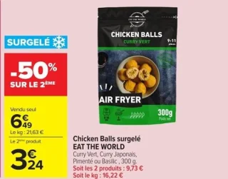 Chicken Balls surgelé EAT THE WORLD