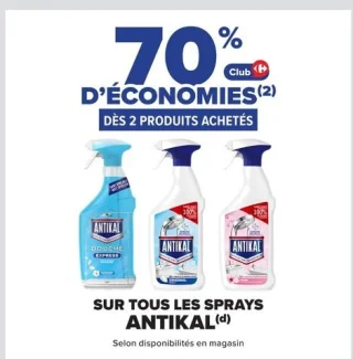 Sur tous les sprays Antikal