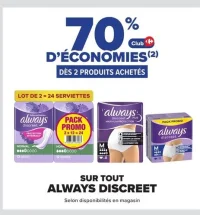 Sur tout Always Discreet