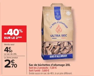 Sac de bûchettes d'allumage 20L Soler