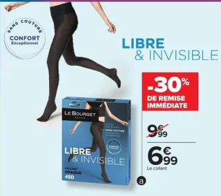 Collant libre & invisible opaque 45D Le Bourget