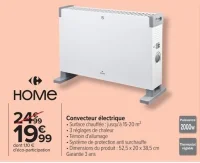 Convecteur électrique Home