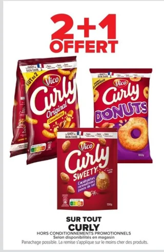 Biscuits apéritifs Curly