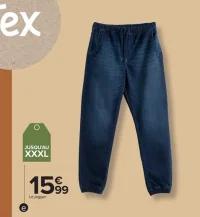 Jogger denim homme Tex