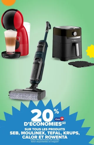Seb, Moulinex, Tefal, Krups, Calor et rowenta