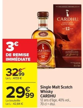 Single Malt Scotch Whisky CARDHU