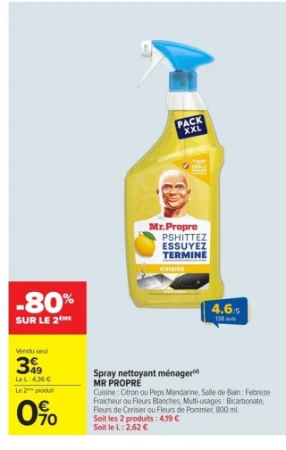 Spray nettoyant ménager MR PROPRE