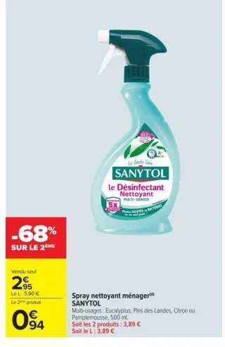 Spray nettoyant ménager SANYTOL