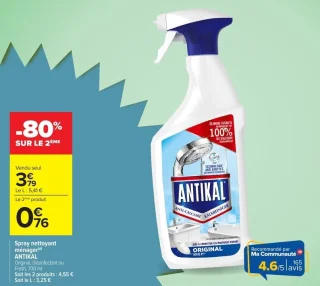 Spray nettoyant ménager ANTIKAL Original, Désinfectant ou Fresh